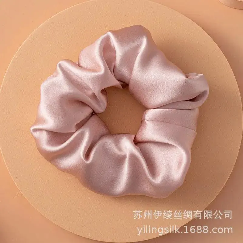 MAC010 hijab scrunchies, silk hair ribbon