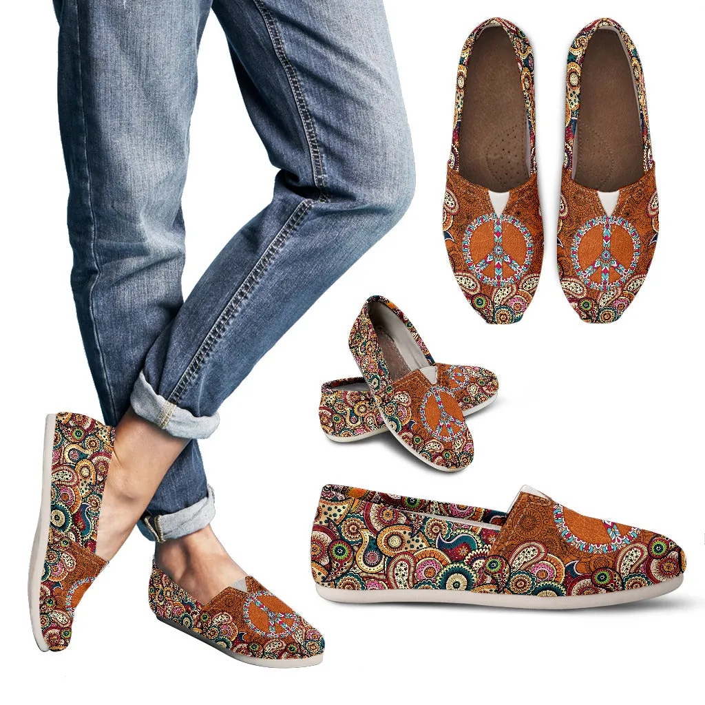 Paisley Mandala Handcrafted Casual Shoes