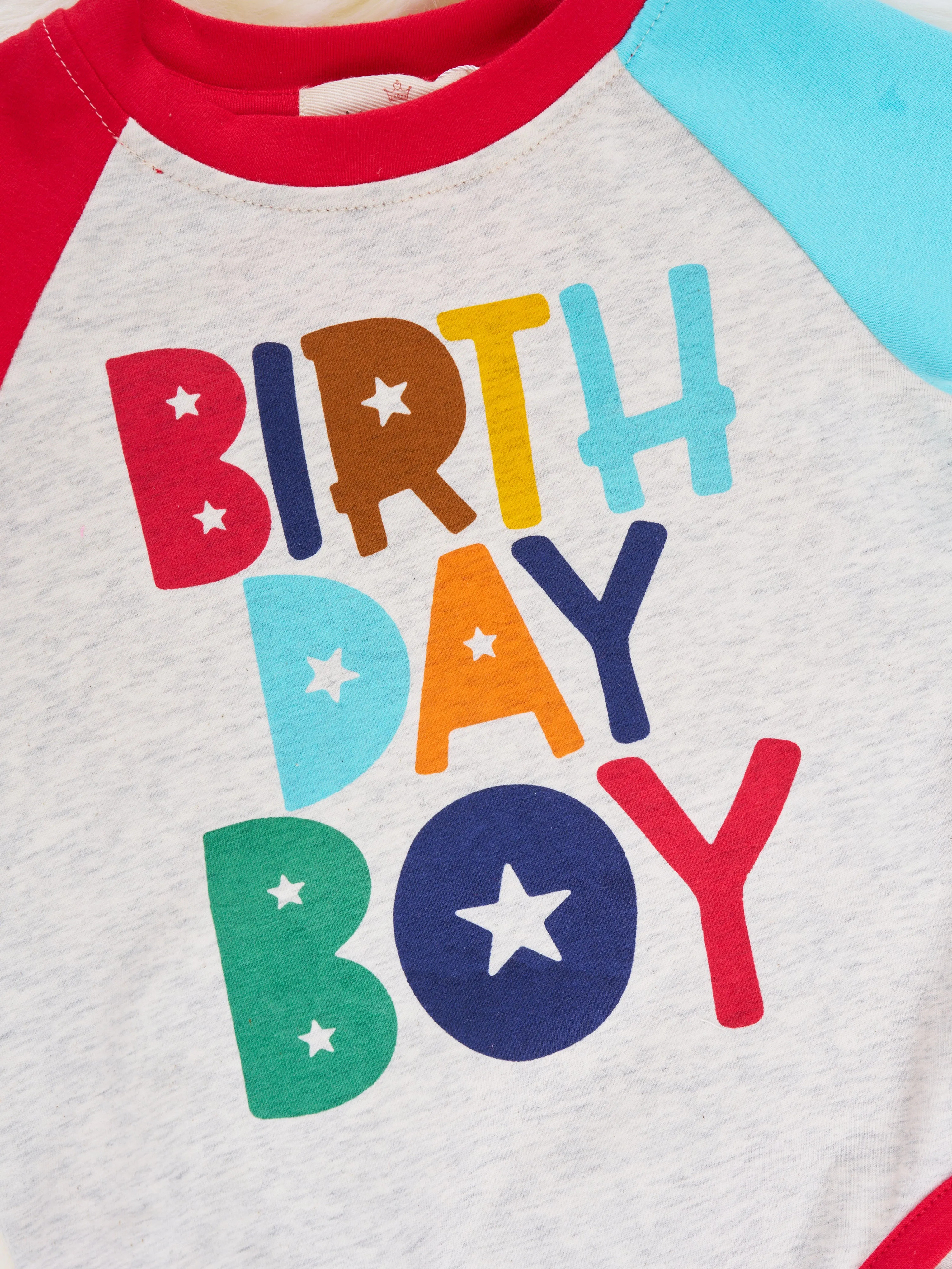 "Birthday Boy" Raglan Romper