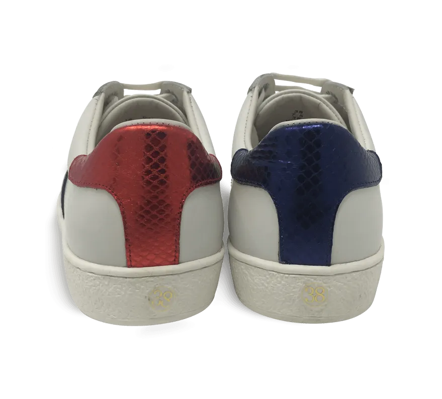 Venus Sneakers with Stripe Pattern and Bees