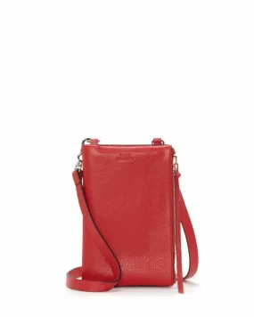 Vince Camuto Handbag RYLAN CRSBDYWALL GLAMOUR RED/COW PANAMA